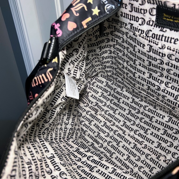 Juicy Couture Rainbow Logo Print Tote Bag - Picture 10 of 11